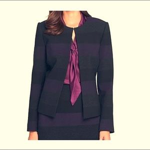 BRAND NEW  Tahari Purple Striped Blazer
